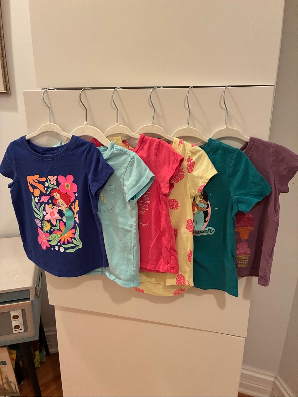 Girls' 3T Short-Sleeve Graphic Tees - Disney, Strawberries, Icecream